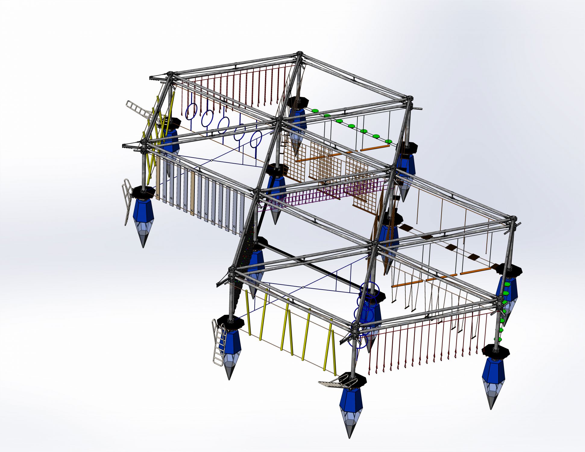 Floating High Rope Parks | A&P Equipment