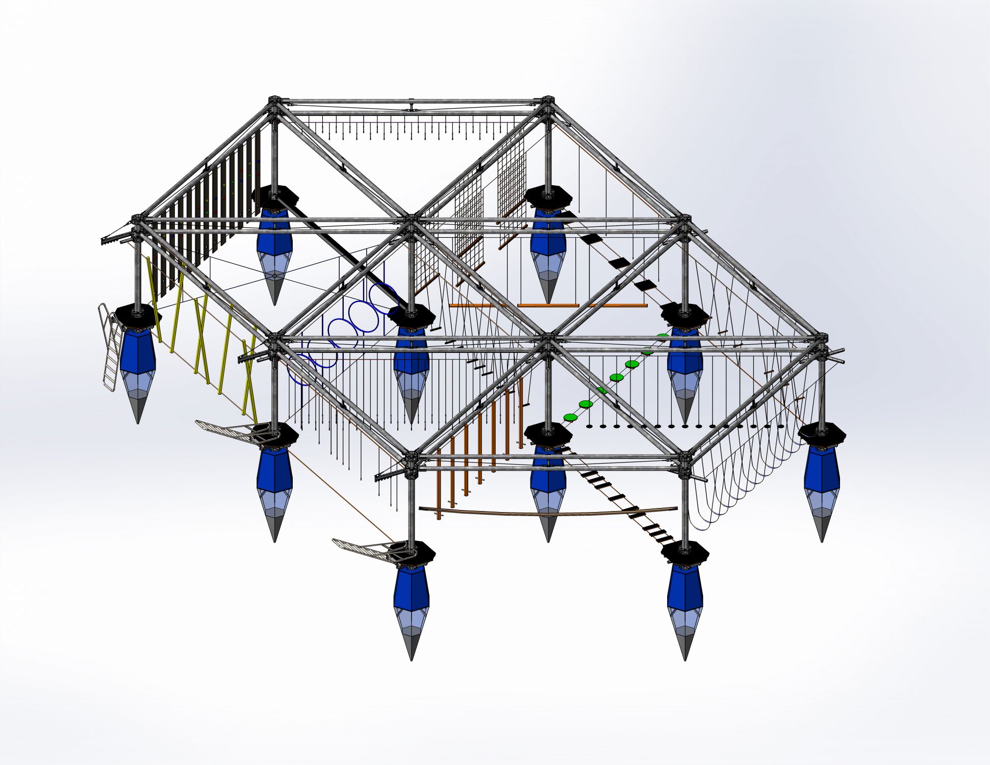 Floating High Rope Parks | A&P Equipment
