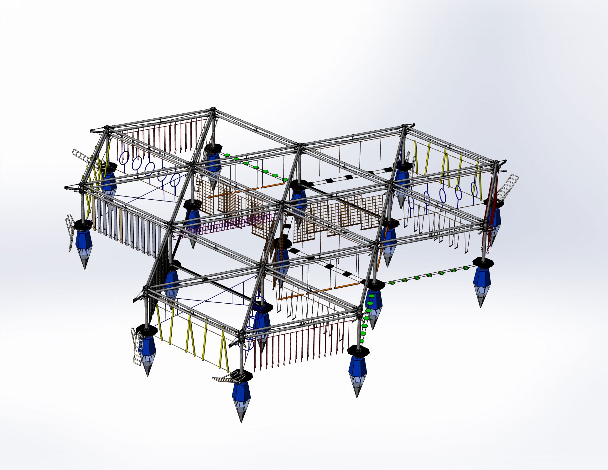 Floating High Rope Parks | A&P Equipment