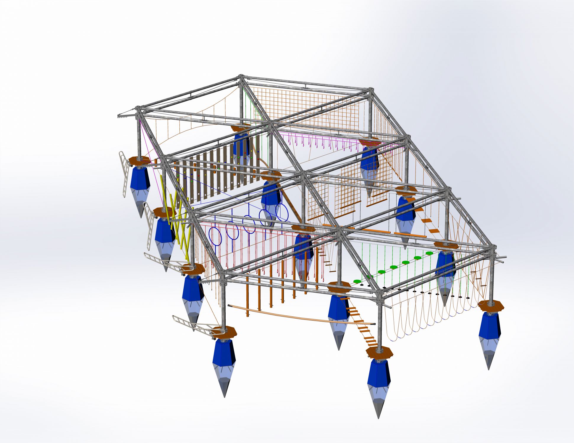 Floating High Rope Parks | A&P Equipment